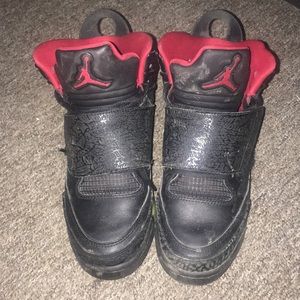 Red and Black Jordan Sneakers
